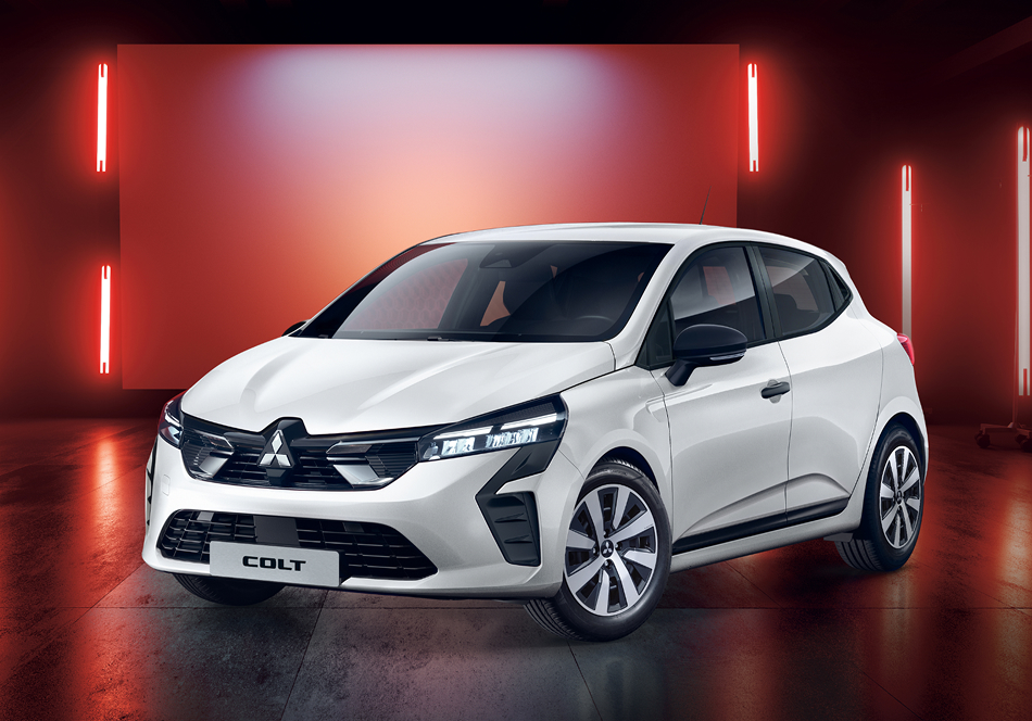Das COLT Auslaufmodell vor rotem Hintergrund.